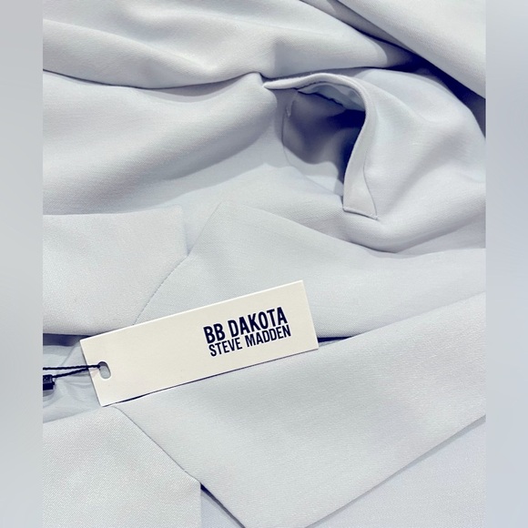 NEW BB DAKOTA BY STEVE MADDEN - OVERSIZED BLAZER in pale blue - Picture 4 of 10